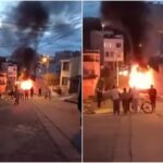 Les quemaron el carro a sujetos que al parecer habrían cometido un hurto en Ipiales