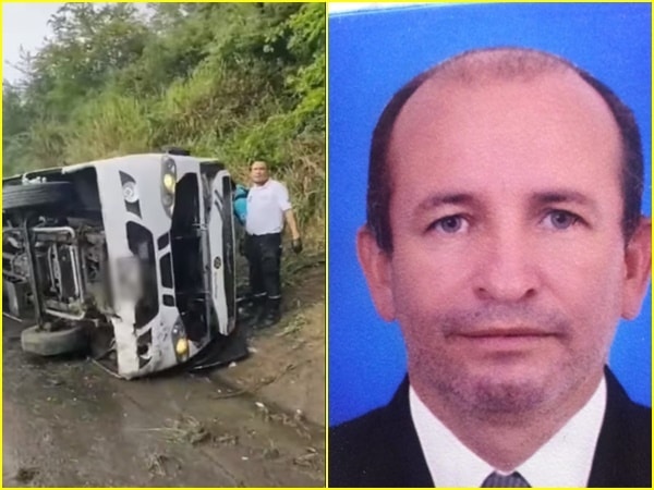 Muere conductor de autobús en accidente de vuelco en carretera Cali-Sevilla, varios heridos