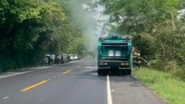 Quemaron otro camión de Seacor en la vía Montería – Planeta Rica