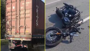 Actualmente, autoridades realizan el levantamiento del cuerpo del motociclista que transitaba por la vía Cali-Palmira.