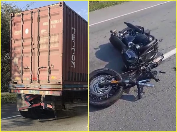 Actualmente, autoridades realizan el levantamiento del cuerpo del motociclista que transitaba por la vía Cali-Palmira.