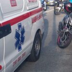 Un motociclista quedó lesionado en la Av. Alberto Mendoza