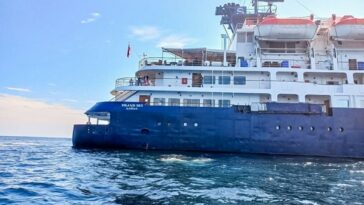 Los turistas procedentes de Australia, Francia, entre otros, también visitaron el Penal de la Isla Gorgona. Desde 2022 no llegaba a un crucero internacional al Puerto de Guapi.