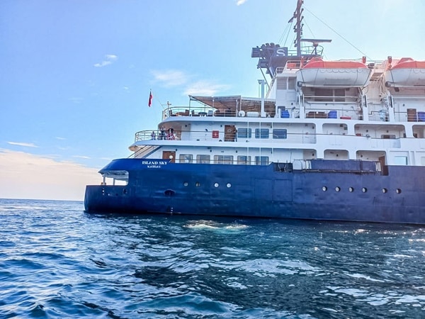 Los turistas procedentes de Australia, Francia, entre otros, también visitaron el Penal de la Isla Gorgona. Desde 2022 no llegaba a un crucero internacional al Puerto de Guapi.