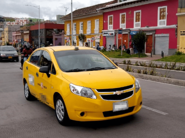 Estacionamiento de taxis en Pasto. Foto: Alcaldía de Pasto.