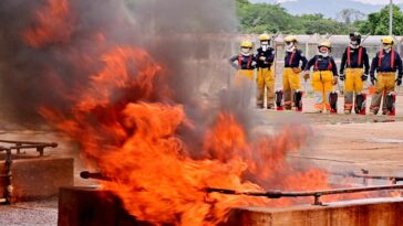 Bomberos Yopal y Aguazul se capacitaron en atención de emergencias con hidrocarburos en el Campo Cusiana de Ecopetrol