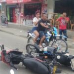 Choque de motos en Cantaclaro