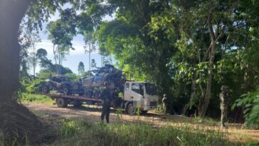 Ejército rescata a conductores y recupera camiones y buggies robados en Tibú