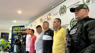 Policía Nacional, capturan 5 personas en la ciudad de Neiva por el delito de extorsión.