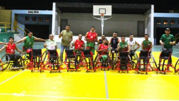 Selección Casanare de Baloncesto en sillas de Ruedas reciben marcos especiales del Indercas