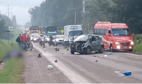 Accidente en la vía Ubaté – Zipaquirá dejó tres heridos