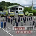 Bomberos de la Aeronáutica Civil se capacitan en el Grupo Aéreo del Casanare