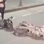 Choque de dos motos en la avenida Santander dejó tres lesionados