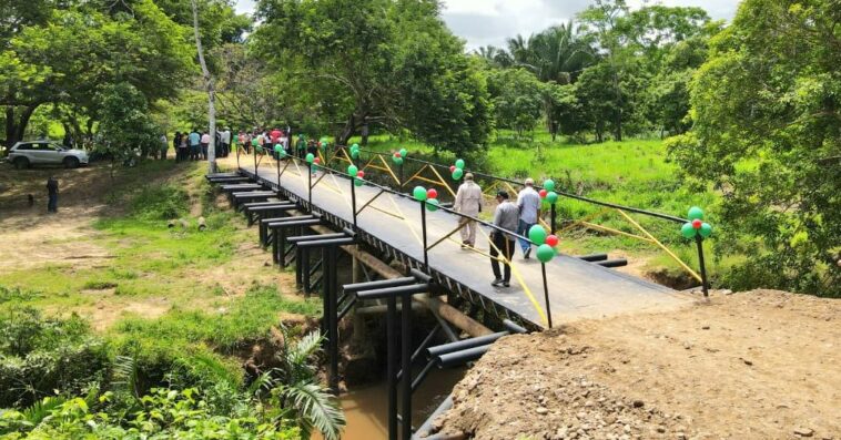 La Gobernación reinauguró puente que comunica tres veredas de Trinidad y Paz de Ariporo al Norte de Casanare