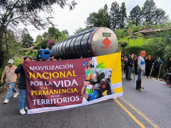 Nuevo bloqueo en la Vía Panamericana «Movilización por la Vida y la Permanencia en el Territorio»