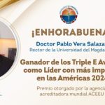 Pablo Vera Salazar, gana premio como ‘Líder más impactante en las Américas’