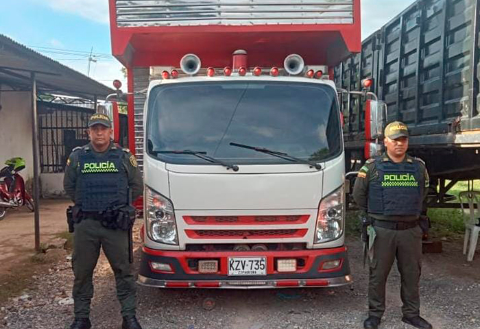 Recuperan en el Cesar camión robado en Zipaquirá