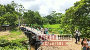 Rehabilitado puente que comunica tres veredas de Trinidad y Paz de Ariporo