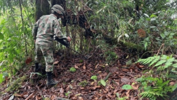 Dos soldados profesionales heridos por mina antipersonal en Barbacoas, Nariño. Foto: de referencia.