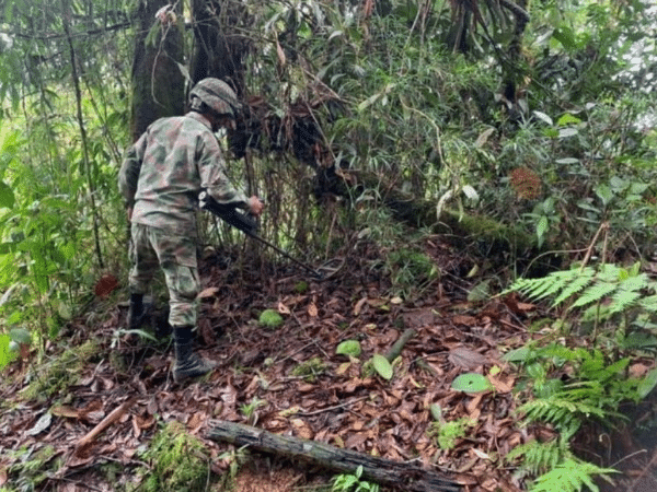 Dos soldados profesionales heridos por mina antipersonal en Barbacoas, Nariño. Foto: de referencia.