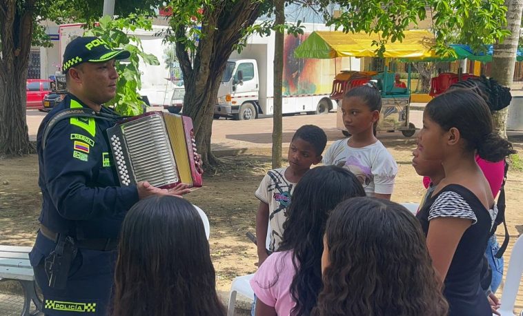 VACACIONES CON RITMO | La Policía Nacional y su sinfonía de vallenato en Arjona