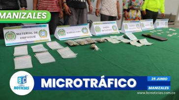 ¡Golpe al microtráfico en Manizales! Siete capturados por tráfico de estupefacientes