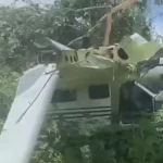Avioneta en Bahía Cupica, Chocó, se salió de la pista y chocó contra árboles