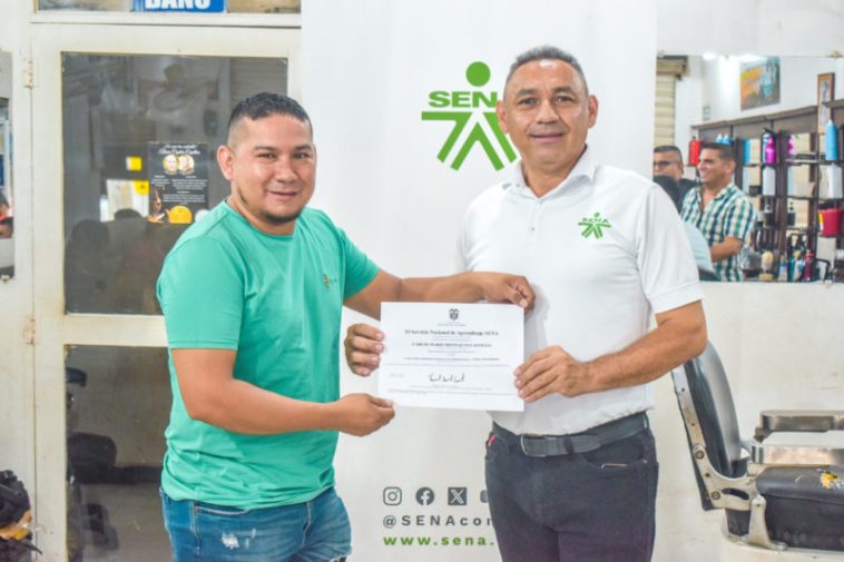 Barberos y estilistas se certificaron por competencias laborales en Planeta Rica