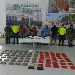Capturados en La Paz con armas, granada y droga