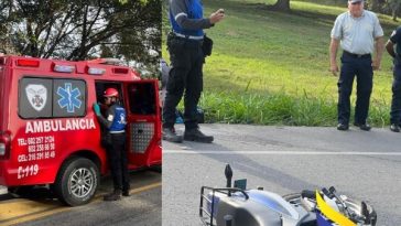 Cerrito, Valle: Dos personas heridas en accidente vial, motociclista involucrado intentó huir pero fue capturado