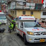 Choque de moto y carro dejó dos lesionados en San Joaquín