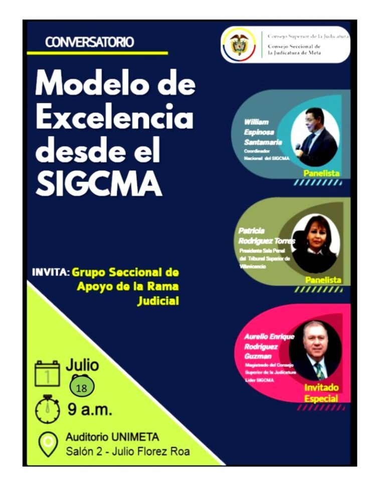 Conversatorio en “modelo de excelencia, ética y valores” dirigido a servidores y usuarios de la Rama judicial