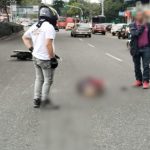 En delicado estado de salud se encuentra una abuelita arrollada por motociclista en la 41ª con Quinta