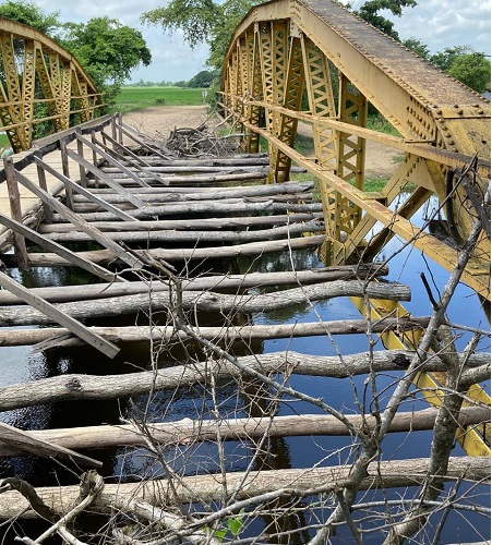 Exigen a la Ungrd reconstrucción del puente de Michichoa en Santa Ana, Magdalena 