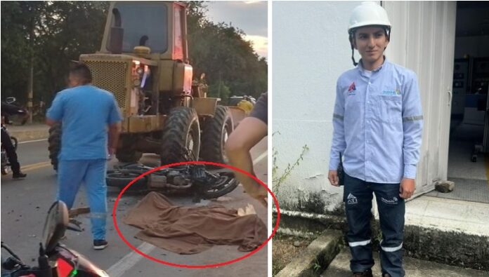Hombre colisionó contra un bulldozer y murió en Neiva