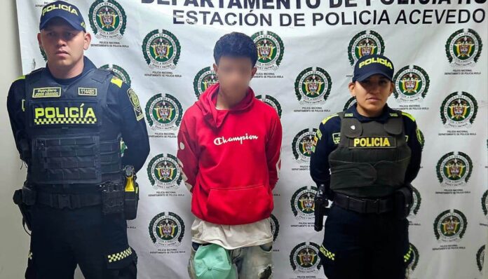 Hombre fue capturado en Acevedo tras secuestrar a una menor