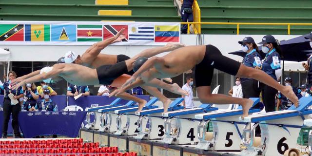 Natación 400 mts clasificatorios hombres y mujeres