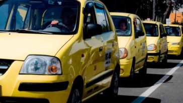 Paro de taxistas en Bogotá