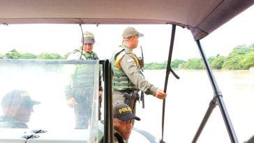 Policía Metropolitana de Montería realiza patrullaje dentro del Sinú y en su ribera