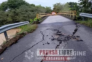 Río Tacuya amenaza puente al sur de Casanare