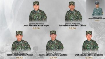 Seis militares de la Brigada XI murieron al ser atacados con explosivos
