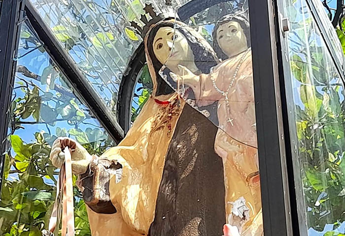 Vandalizan imagen de la Virgen del Carmen en Valledupar