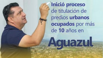 lcalde Nelson Camacho, inició proceso de titulación de predios fiscales en el área urbana de Aguazul