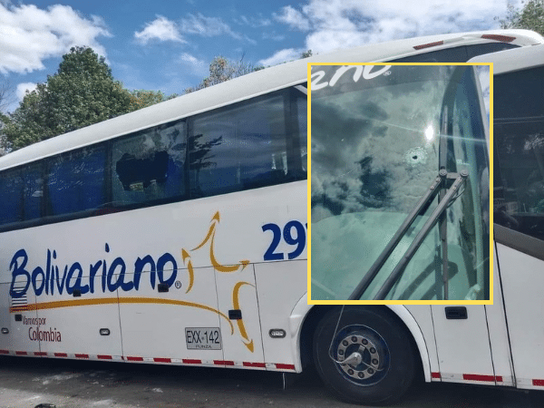 ¿Qué pasa con la seguridad en vías? Asalto a bus en Cauca deja conductor herido y pasajeros golpeados