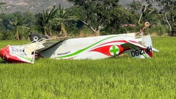 Avioneta de fumigación se accidentó en Campoalegre 