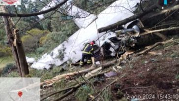 Avioneta se accidentó en Chía, Cundinamarca