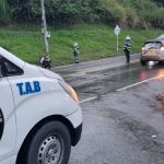 Caída de moto en la Panamericana tiene a un motociclista en delicado estado de salud