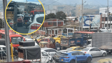 Caos vehicular en Pasto por apagón en el centro de la ciudad