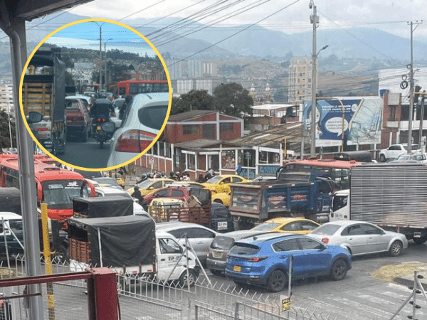 Caos vehicular en Pasto por apagón en el centro de la ciudad