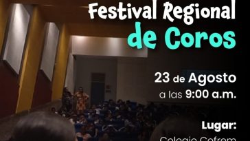 Este viernes se realiza el primer festival de coro organizado por Cofrem en Acacias